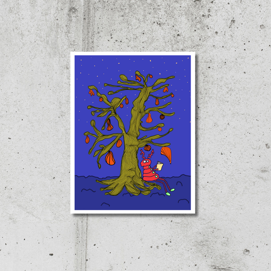 Book Bug 8.5 x 11 Print