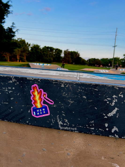 HoUsE oN FiRe SticKeR