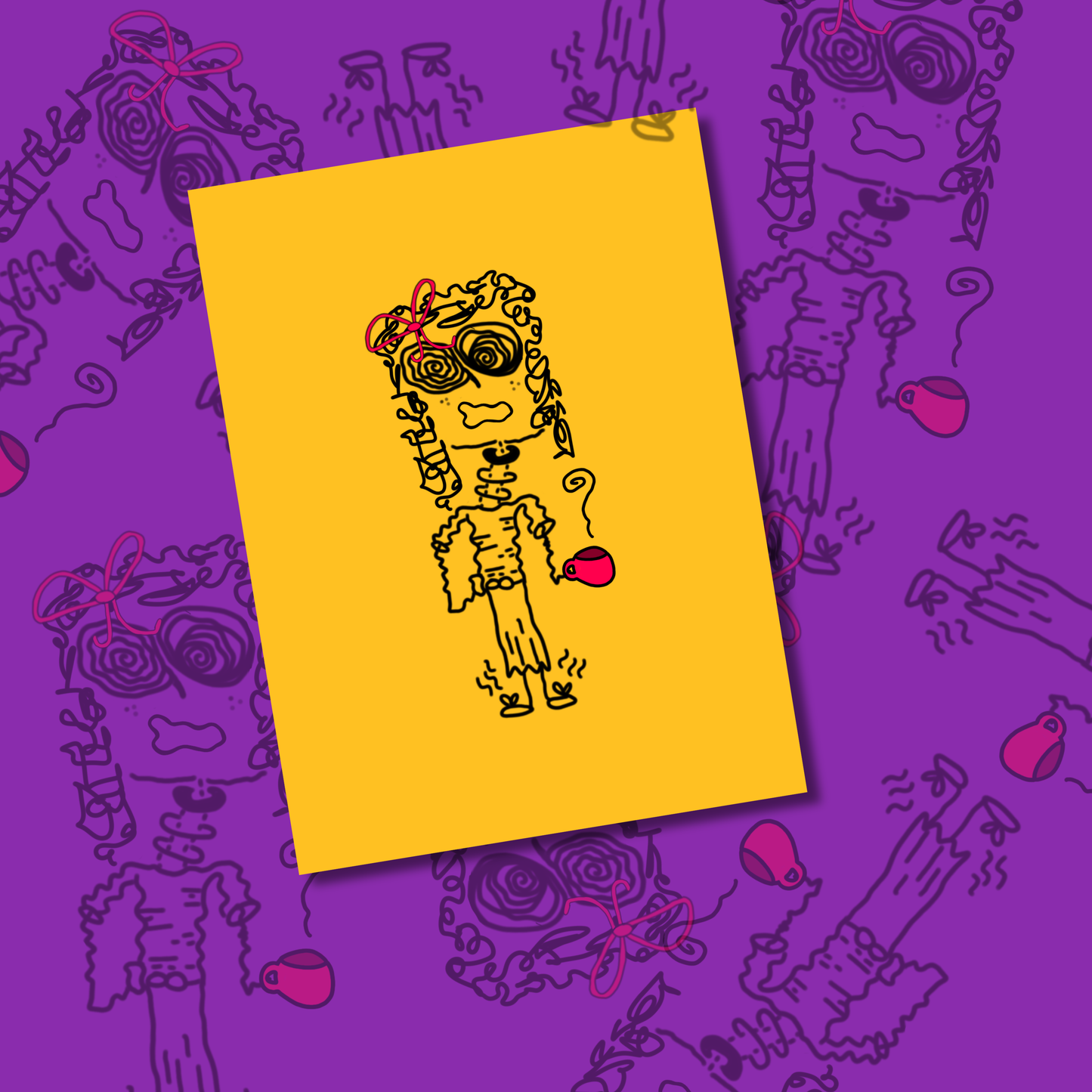 Coffee Girl Card