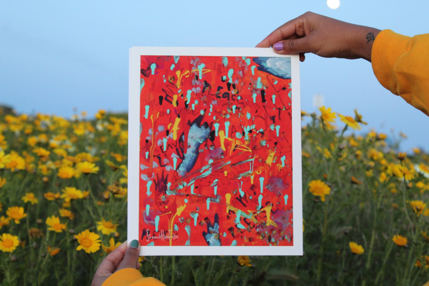 Red Print 9x11