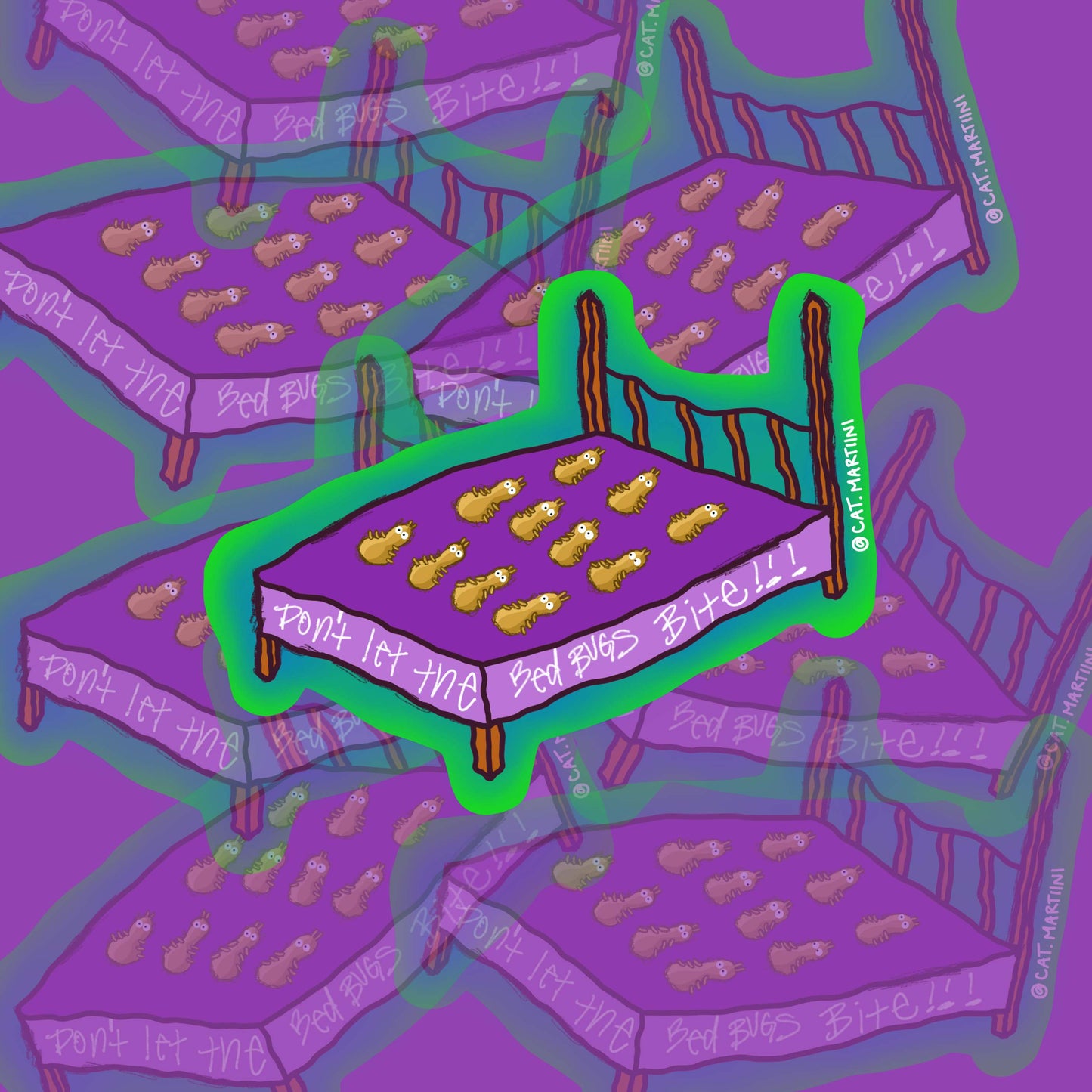 Don't Let the Bed Bugs Bite Sticker