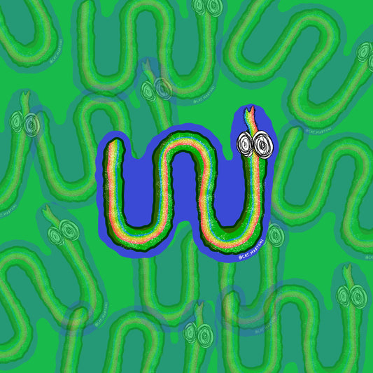 RainBow roPE snAkE sTickeR