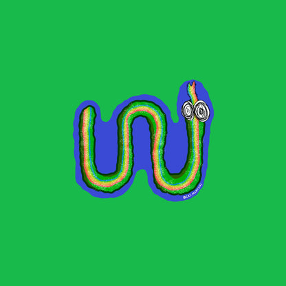 Rainbow Rope Snake Sticker