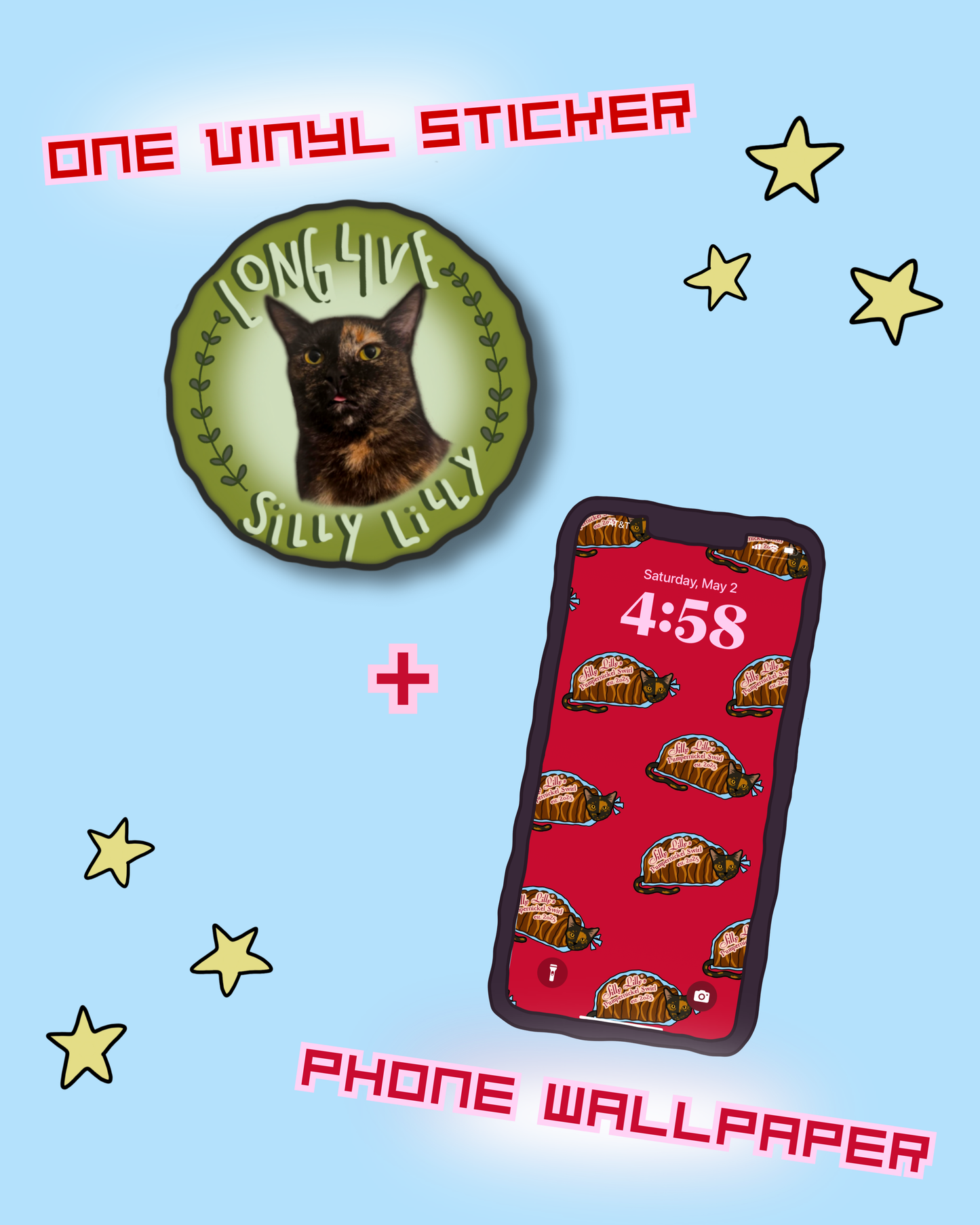 Classic Silly Lilly Sticker Bundle PRE-ORDER *READ DESCRIPTION FOR WALLPAPER*