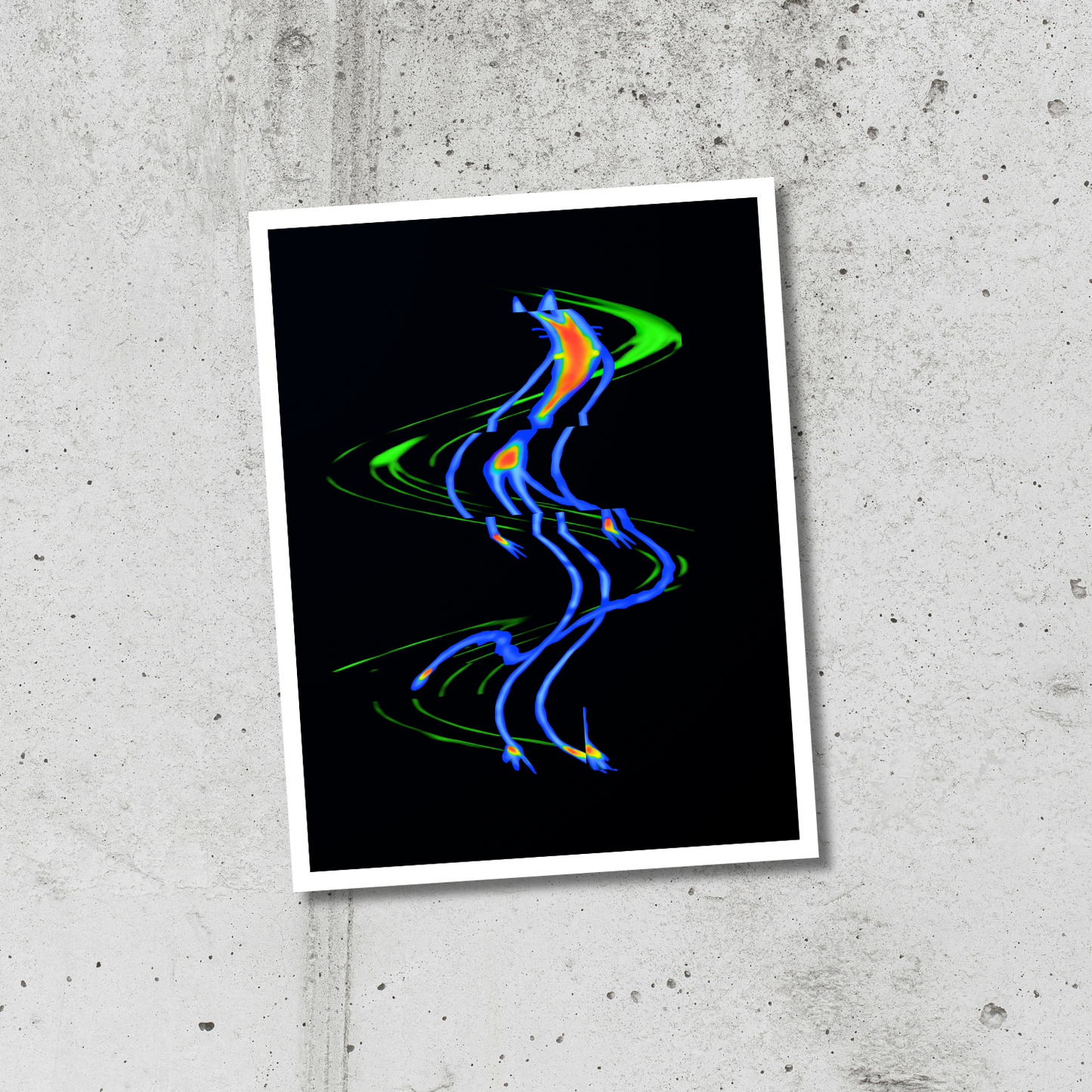 Liquid Meow 8.5 x 11 Print