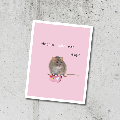 Inspiration Rat 8.5 x 11 Print