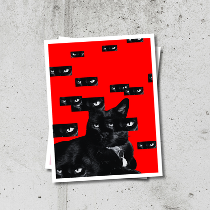 Detective Cat 8.5 x 11 Print