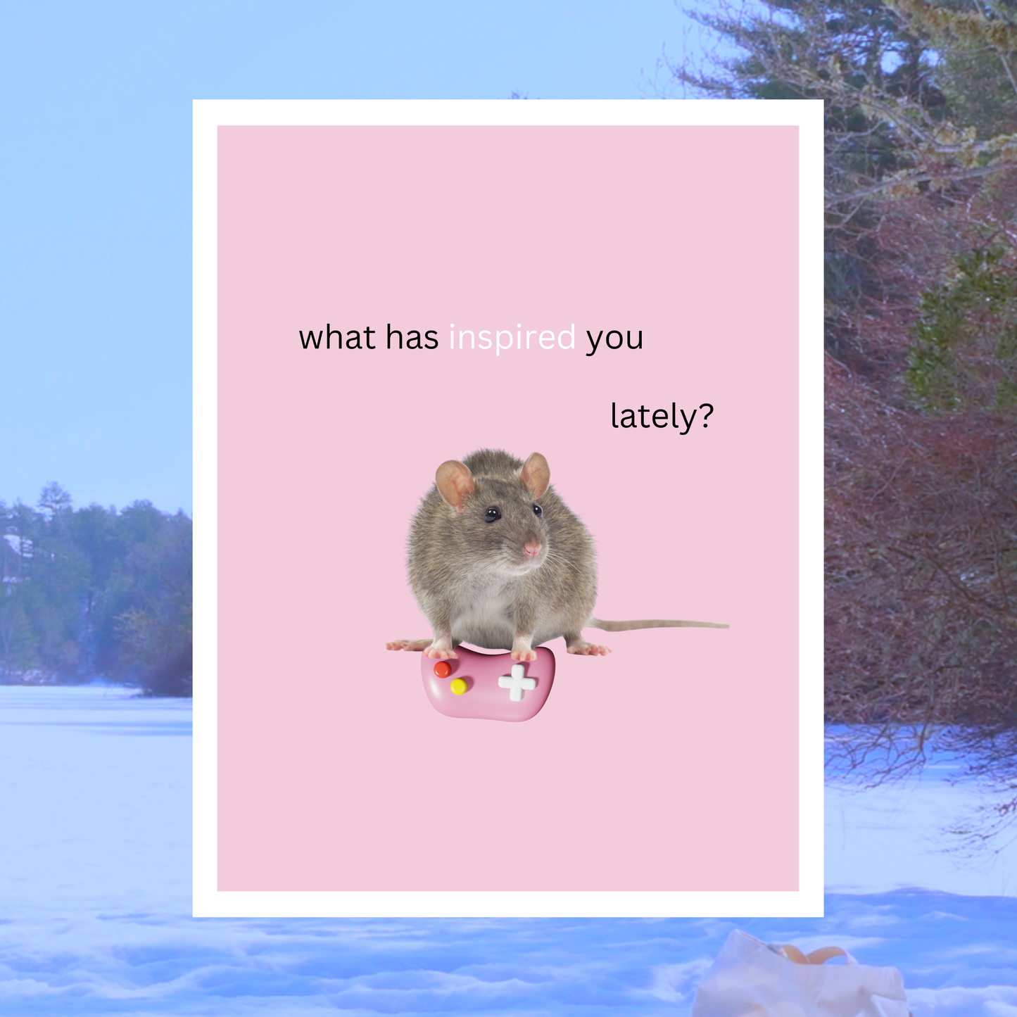 Inspiration Rat 8.5 x 11 Print