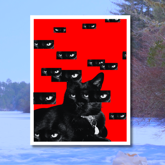 Detective Cat 8.5 x 11 Print