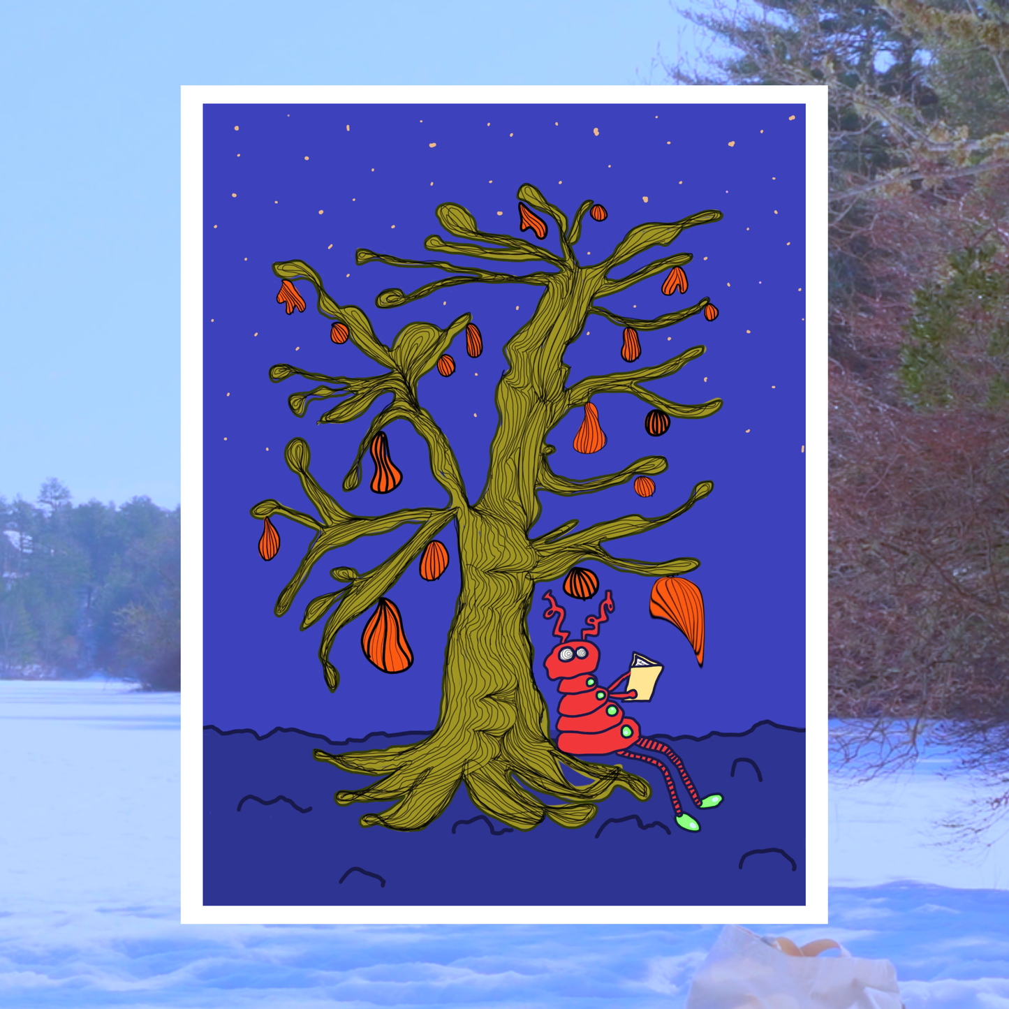 Book Bug 8.5 x 11 Print