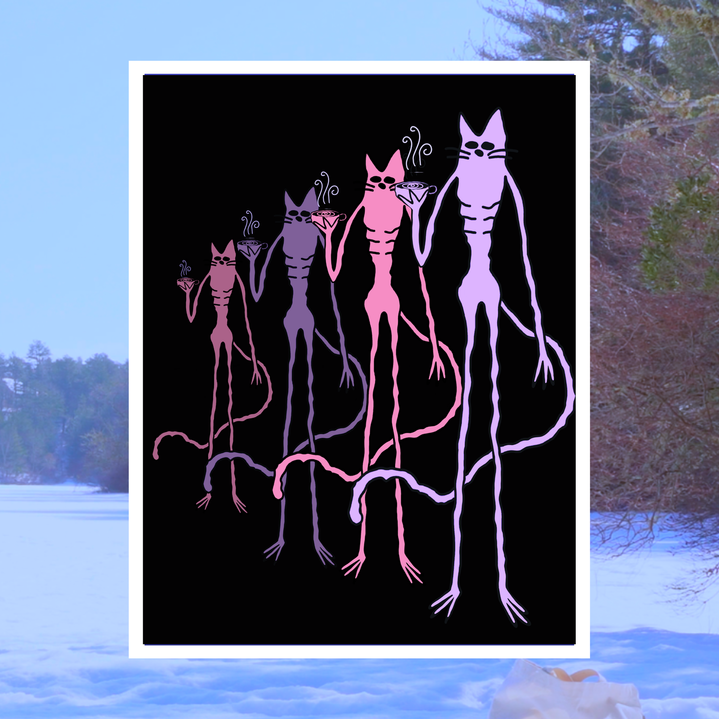 Evolution of Meow 8.5 x 11 Print