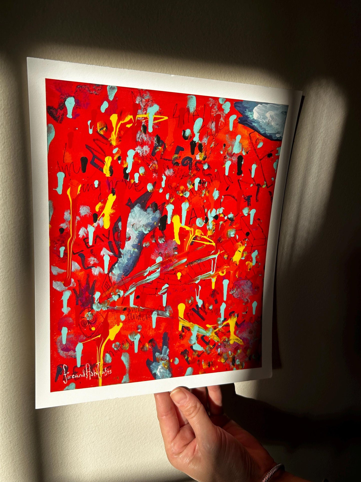 Red Print 9x11