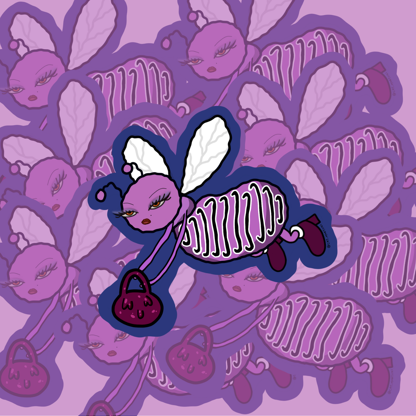 Busy Business Bee Sticker