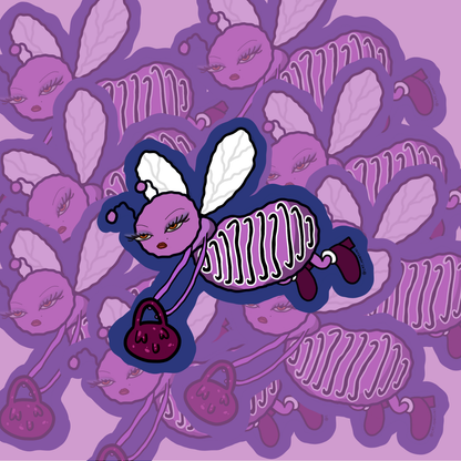 Busy Business Bee Sticker
