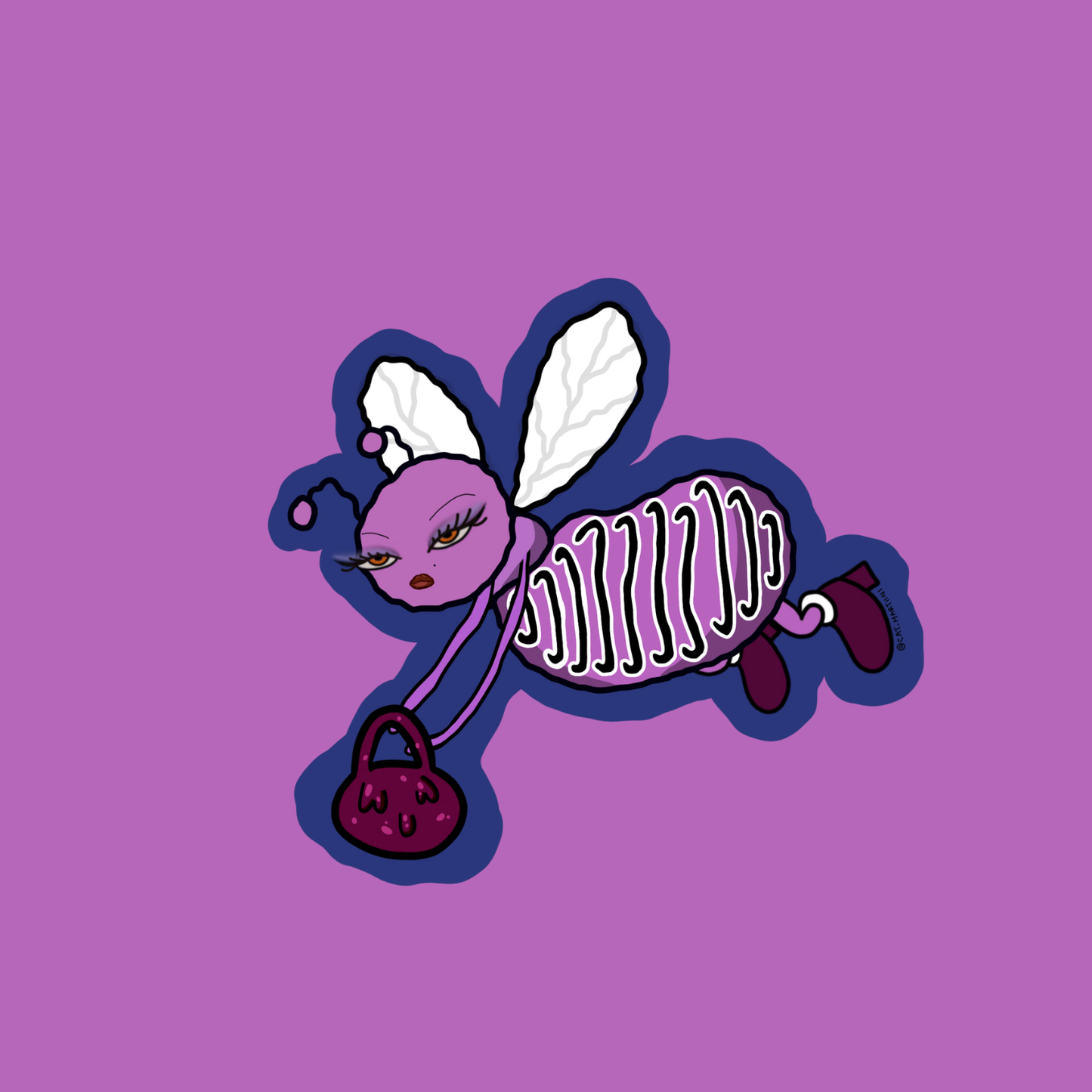 Busy Business Bee Sticker