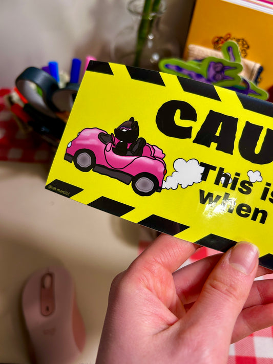 Bad Driver Bumper Sticker