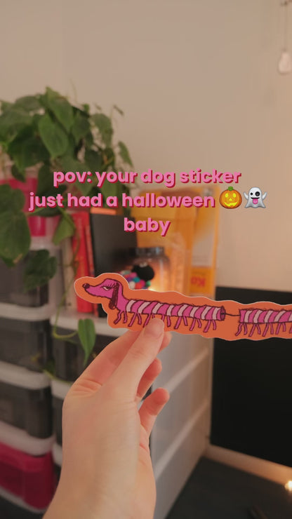 Halloween Baby Dog Sticker